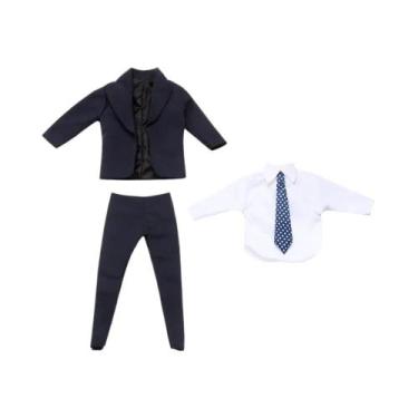 Imagem de Roupas Para Bonecas Masculinas Em Escala 1/6, Terno Casual, Camisa, Ca
