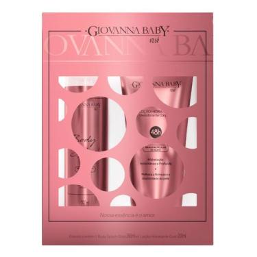 Imagem de Giovanna baby kit body + locao rose