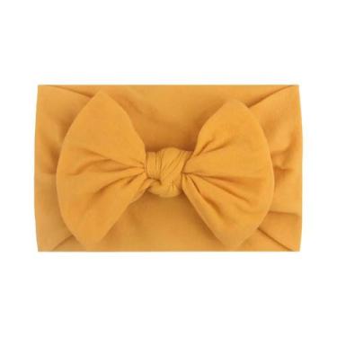 Imagem de Faixa De Cabelo Elástica De Tricô Para Meninas, Acessório Infantil De 