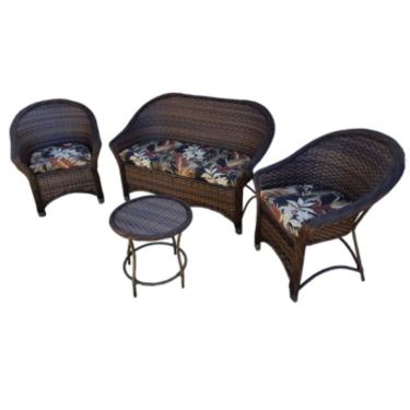 Imagem de Jogo Sofá Poltronas De Varanda Área Externa Fibra Sintética
