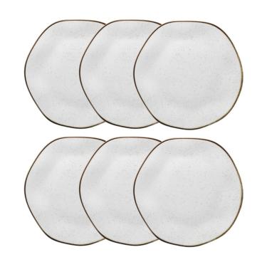 Imagem de Conjunto 6 Pratos Rasos 22,5 cm Ryo Maresia Porcelana Oxford