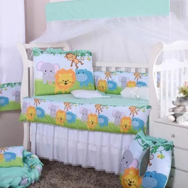 Imagem de Kit berço Safari verde luxo - One baby