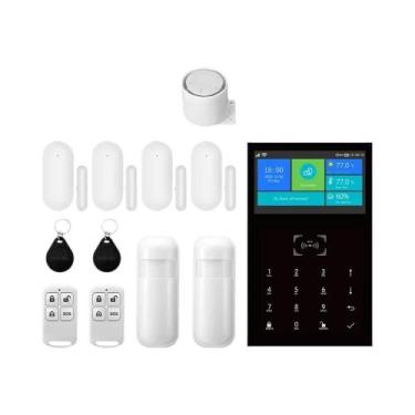Imagem de Sistema De Alarme Antifurto Wifi GSM De 4,3 Polegadas Para Casa Com Co