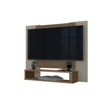 Imagem de Painel veneza para tv até 50" offwhite com freijo - CASA MOVEIS