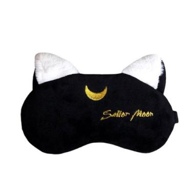 Imagem de Máscara para dormir Black Cat Sailors Moons Anime Super Soft - Yiweisa