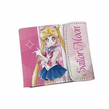 Imagem de Carteira Sailor Moon Tsukino Usagi Anime Characters em couro PU - Yiwe
