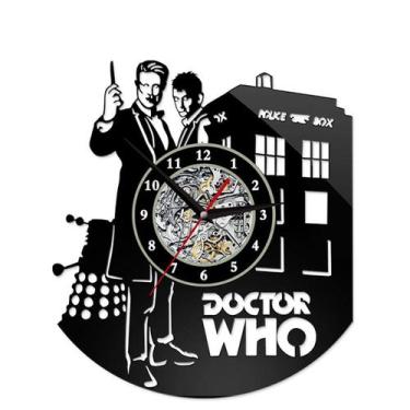 Imagem de Relógio de parede Doctors Whos Anime Vinyl Disc 30cm - yiweisai