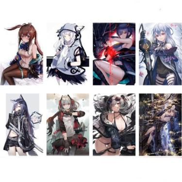 Imagem de Pôster Arknights Retro Anime, 8 peças, decoração de arte de parede de 