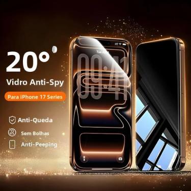 Imagem de Protetor De Tela De Vidro Anti-Espião Para iPhone 17 pro Max Joyroom 1
