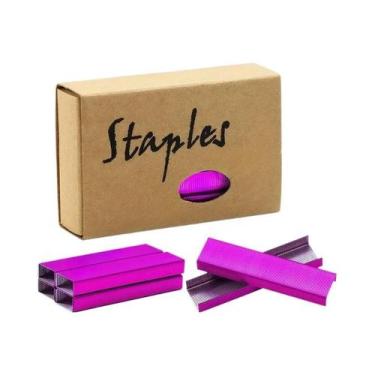 Imagem de Grampos Coloridos Tamanho Grande 26/6, Pacote Com 1000 Unidades Para E