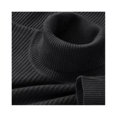 Imagem de Suéter Masculino De Gola Alta De Manga Longa Para Outono E Inverno, Li