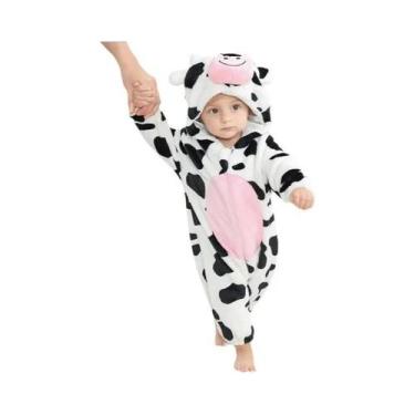 Imagem de Macacão de Flanela para Bebê MICHLEY Carnaval, Fantasia de Capivara co