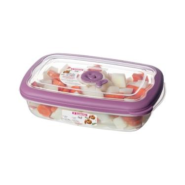 Imagem de Sanremo - Pote Plástico Hermético Retangular de 1260ml, Linha Flor