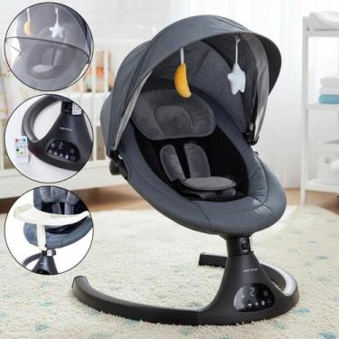 Imagem de Cadeira Premium de Descanso e Balanço de Ninar Vibratória Musical Auto