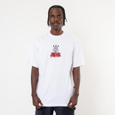 Imagem de Camiseta Corinthians Surf Center Bem Vindo ao Hospicio Branca-Masculino