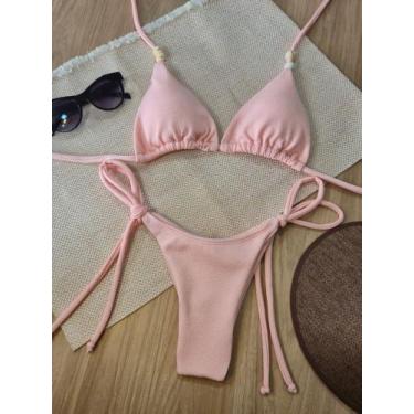 Imagem de Biquíni Fio Duplo Feminino Amarração Lateral - Bronze Perfeito Moda Pr