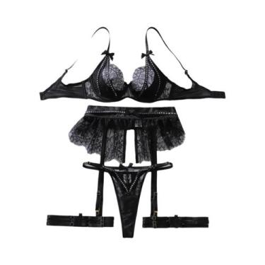 Imagem de Conjunto De Sutiã E Calcinha Em Renda Sexy MUZISKAT Primavera 2025 Lin