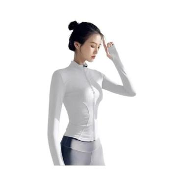 Imagem de Jaqueta De Yoga Feminina De Secagem Rápida Com Manga Longa, Proteção S