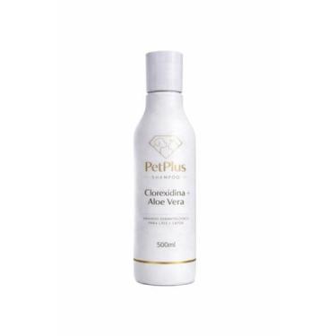 Imagem de Shampoo Pet Plus Clorexidina Aloe Vera 500ml P Cães E Gatos