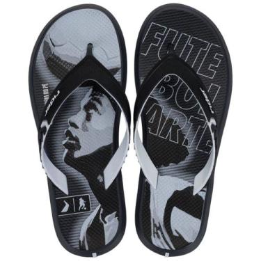Imagem de Chinelo Masculino Confortável Leve Casual Ronaldinho Rider, Cinza, Pre
