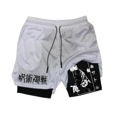 Imagem de Shorts De Compressão Masculinos De Secagem Rápida Jujutsu Kaisen 2 Em 