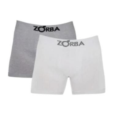 Imagem de Kit Com 2 Cuecas Boxer Box Adulto Em Algodão Cotton Sem Costura Zorba,