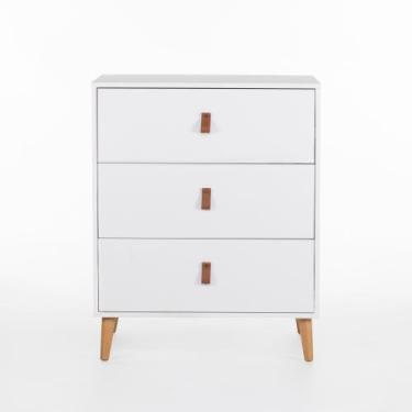 Imagem de Cômoda Ivvie 3 Gavetas 70 cm x 47 cm - Casavee, Branca
