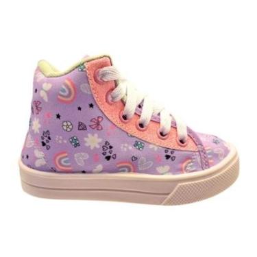 Imagem de Tênis Casual Infantil Meninas Botinha Encanto Blitzz-Feminino