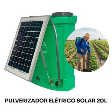 Imagem de Pulverizador Borrifador Costal Elétrico Solar Pressão 20L - Lotus
