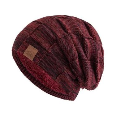 Imagem de Gorro Feminino Multicolorido De Inverno Quente E Moderno Em Tricô Esti