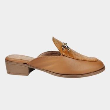 Imagem de Sapato Mule Conforto Feminino Couro Legitimo-Feminino