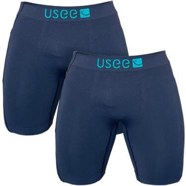 Imagem de Kit 2 Bermudas Térmica Sem Costura Com Bolso Lateral Usee Brasil, Cinz