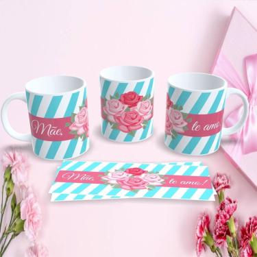 Imagem de Caneca Estampa 19 Dia das Mães Personalizada para Presente Criativo em Porcelana 325ML Uso Diário Branco Outras Marcas