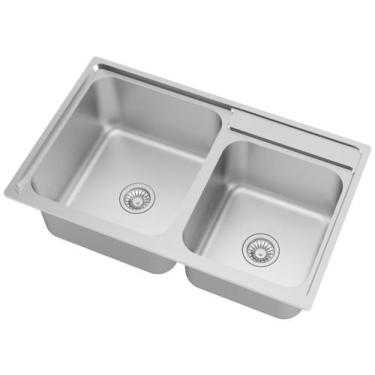 Imagem de Cuba Ghel Plus Super Profissional 790x430mmx210mm Aço Acetinado