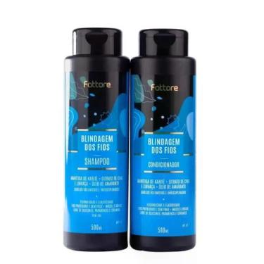 Imagem de Shampoo + Condicionador Fio Blindados Fattore 1L - Fattore Cosmeticos