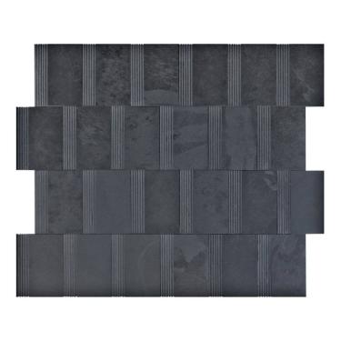 Imagem de Revestimento Pedra Natural Pottenza Linee 20x15cm Aronne Grafite