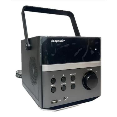 Imagem de CD Player Microsystem Ecopower FM Pen drive, Bluetooth, MP3 Recarregav