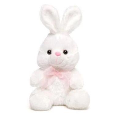 Imagem de Coelho Da Páscoa De Pelucia Com Laço Un - Cromus