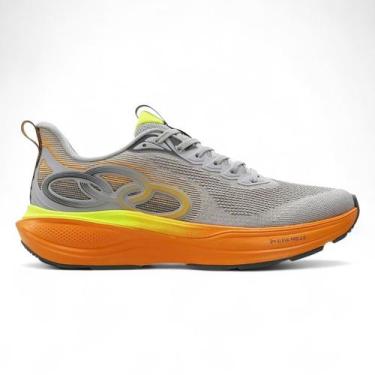 Imagem de Tênis Esportivo Unisex Olympikus Pride 4 Confortável, lunar/laranja, 3