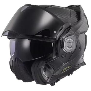 Imagem de Capacete Ls2 AdvantX FF901 Carbon Preto Escamoteável Robocop, 60