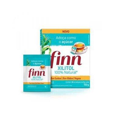 Imagem de Adoçante em Pó Finn Xilitol 30 Sachês 5g