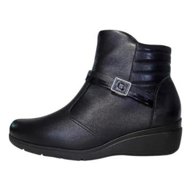 Imagem de Bota Piccadilly Maxi Anabela REF:117136, Preto, 39