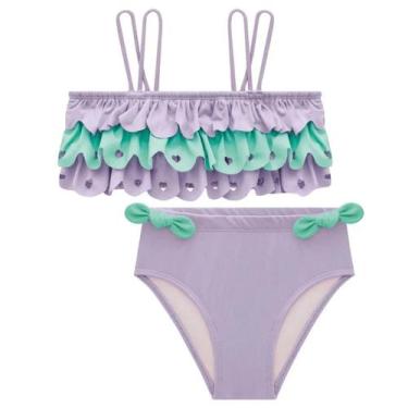 Imagem de Biquini Menina Infantil Babadinhos Infanti, Lilás, 8 anos