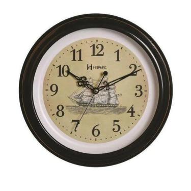 Imagem de Relógio Parede Herweg 6484-034 31cm Preto 