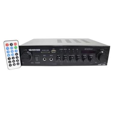 Imagem de Amplificador De Potência 2 Canais Para Som Ambiente 120W Bivolt Com Bl
