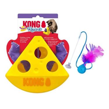 Imagem de Brinquedo para Gatos Comedouro Premium e Varinha com Ventosa - Kong