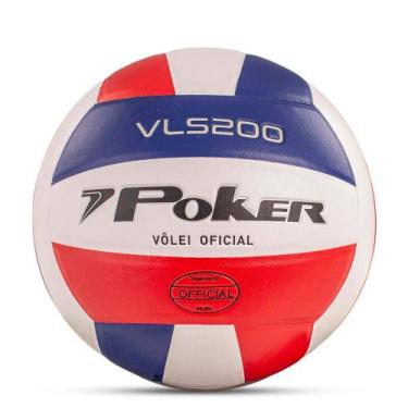 Imagem de Bola de Vôlei 7Poker Semi Profissional VLS 200 Azul Vermelho, UN, Verm