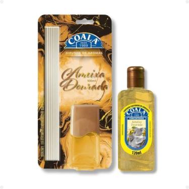Imagem de Kit Coala Ameixa Dourada: Difusor De Aromas 100ml E Limpador Perfumado
