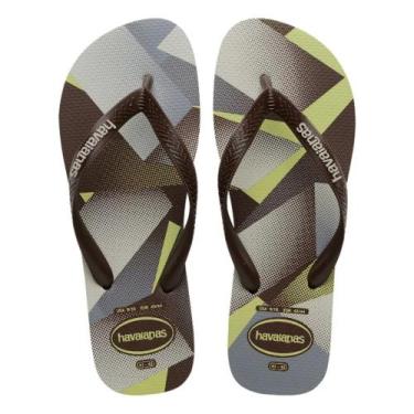 Imagem de Chinelo Havaianas Top Style - Café, 39/40, Marrom, Masculino