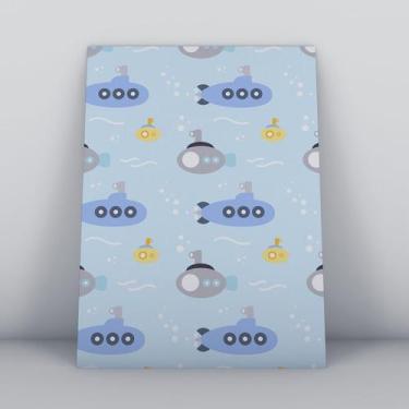 Imagem de Quadro sem moldura submarino Fundo-Infantil-047-M2 - Quadros TAC 